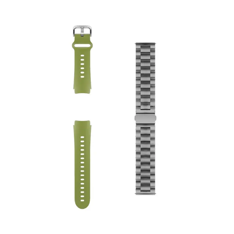 MOTOROLA Smart Watch Matte Silver + Pantone Herbal Garden band
