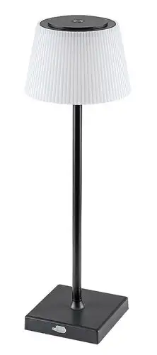 RABALUX Taena, stona lampa crna 4W 200lm-330lm, 3000-5000K, H38cm IP44