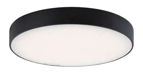 RABALUX Tartu,spoljna plafonska,LED24W,crno,okrugla