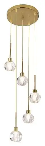 RABALUX Kassia, visilica, G9 5X MAX 5W, gold