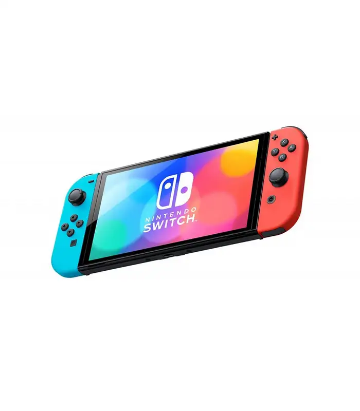 NINTENDO Switch Console (OLED Model) Neon Red and Blue