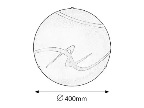 RABALUX Soley plafonjera D40 E27 2x60W belo