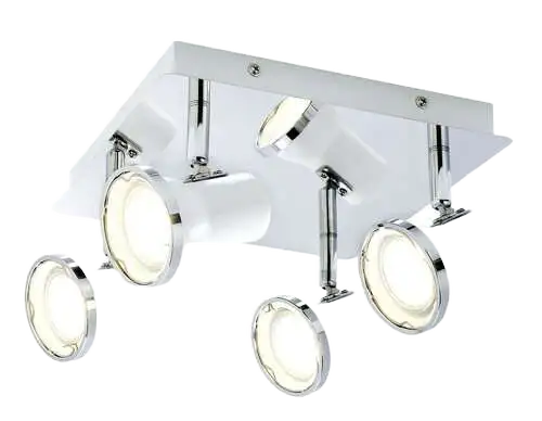 RABALUX Steve spotLEDGU10 4x4,5Ww.bulb,wh/chIP44
