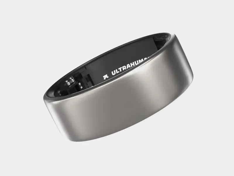 ULTRAHUMAN Ring Air - Size 14 Raw Titanium