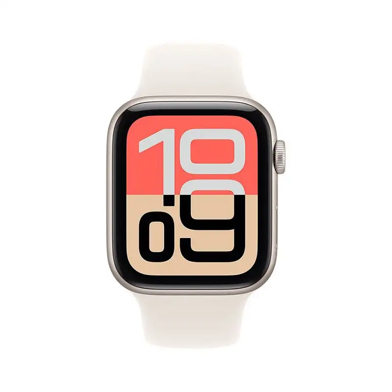 APPLE Watch SE 3 Cellular 40mm Starlight Aluminium Case with Starlight Sport Band - M/L mep74rk/a