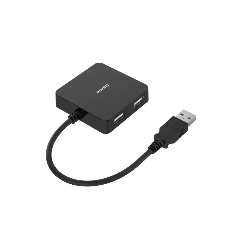HAMA USB HUB 2.0 4 porta 480 Mbit/s crni