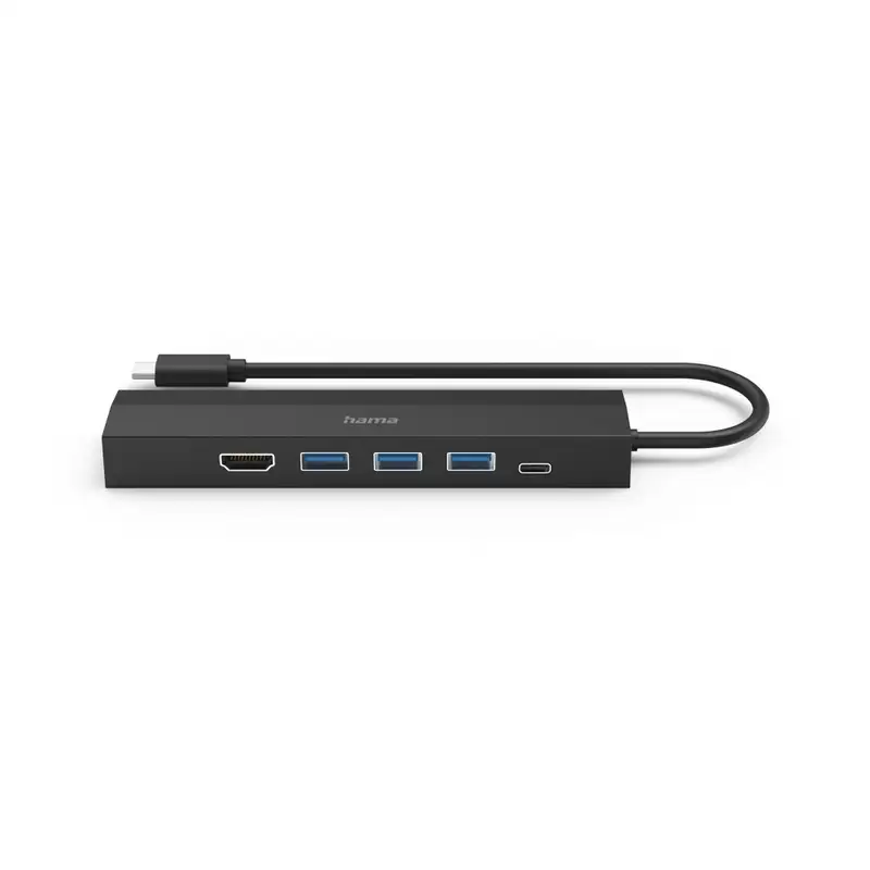 HAMA USB-C Hub, 6 Portova, 3xUSB-A, USB-C, HDMI, LAN