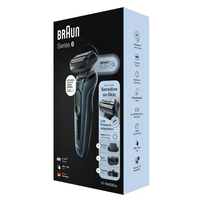 BRAUN S6 SHAVERS 61-N4500CS BOX BK 1CT