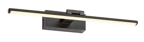 RABALUX Gaten, picture light, crna metalna, 8W 420lm-700lm, 3000K IP20