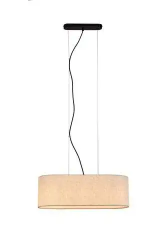 RABALUX Narmin, visilica bež tekstil, 3xE27, 60x22cm