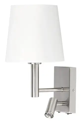 RABALUX Harvey zidna lampa sa citacem E27 40W+LED3W hrom