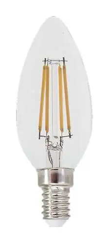 RABALUX Filament LED sijalica E14 C37, 4W, 500lm, 2700K