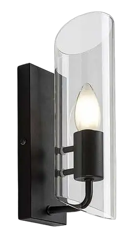 RABALUX Teodoro zidna lampa E14 1x12W crna