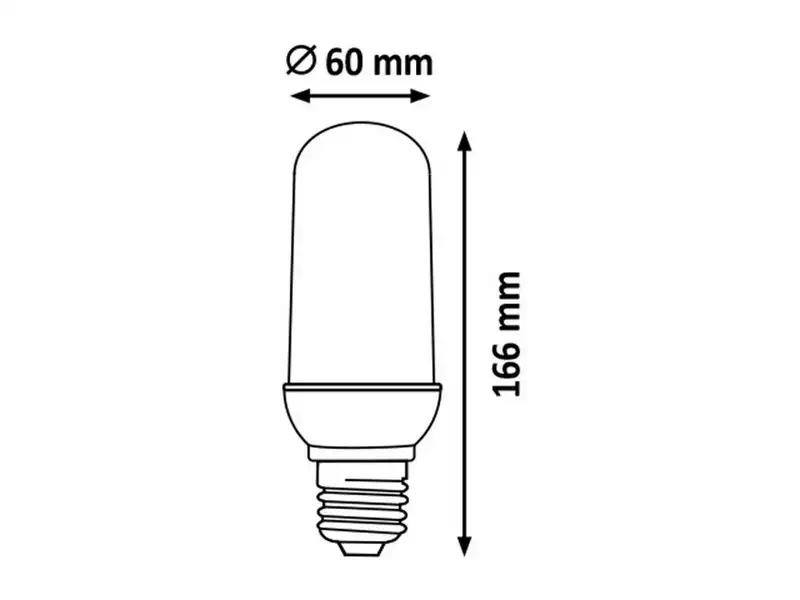 RABALUX Sijalica LED E27 3W efekat plamena