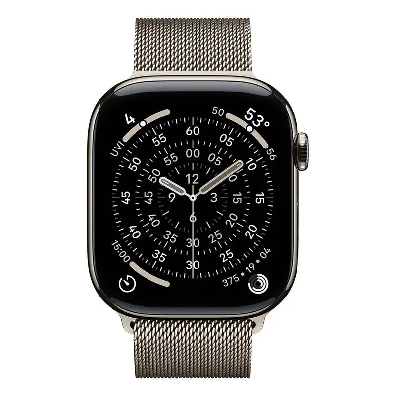APPLE Watch S11 Cellular 46mm Natural Titanium Case with Natural Milanese Loop - S/M mfcy4rk/a