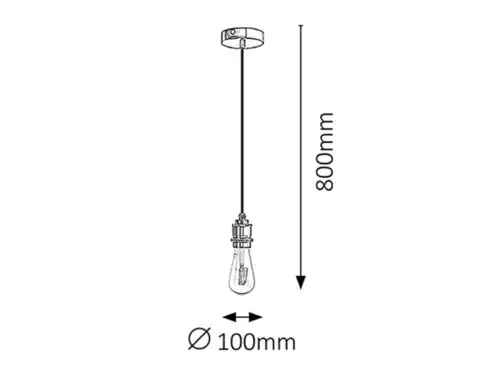 RABALUX Fixy visilica E27 max 40W crno