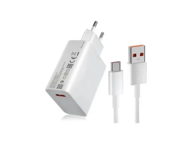 HONOR 80W Super Charge Power Adapter + Cable Type A-C White