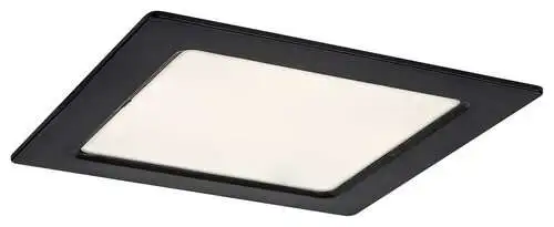 RABALUX Shaun2 plafonjera 12W 4000K crna cetvrtasta