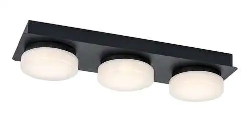 RABALUX Attichus mat crna 18W 1700lm-2350lm, 4000K IP44
