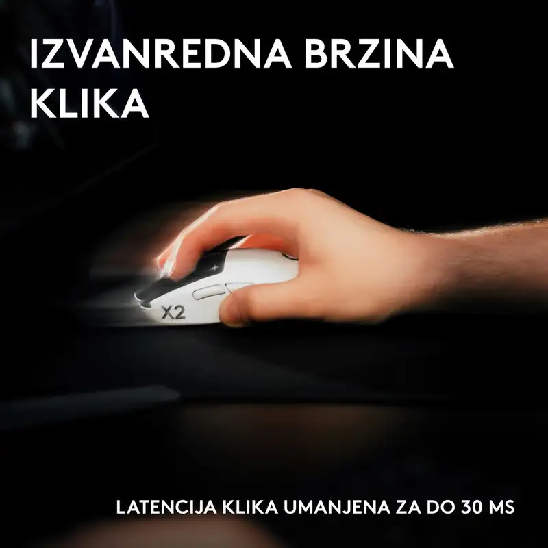 LOGITECH G PRO X2 SUPERSTRIKE, Lightspeed bežicni gejmerski miš 910-007776 