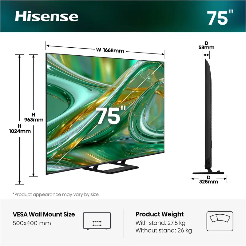 HISENSE 75E8S
