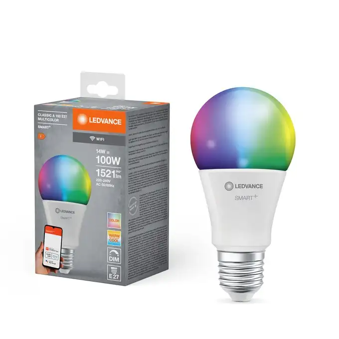 LEDVANCE  SMART+ WiFi  RGBW MUTNA E27 WW