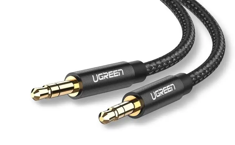 UGREEN AV112 AUX kabl 3.5mm 1m gold crni
