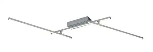RABALUX Negan, LED plafonjera, srebrna 24W 1550lm-2850lm, 4000K