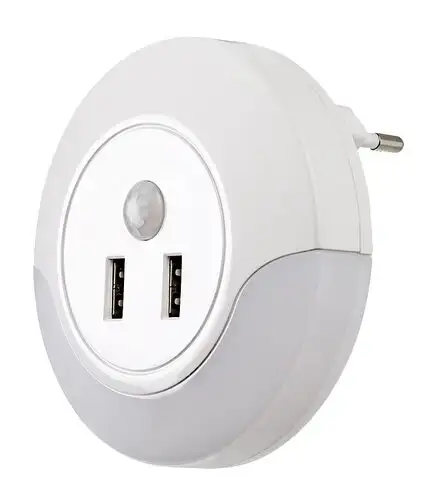 RABALUX Dembo, belo nocno svetlo 13,9W 30lm-35lm, 3000K senzor pokreta, IP20