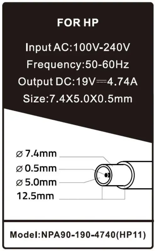 GEMBIRD NPA90-190-4740 90W 19V-4.7A