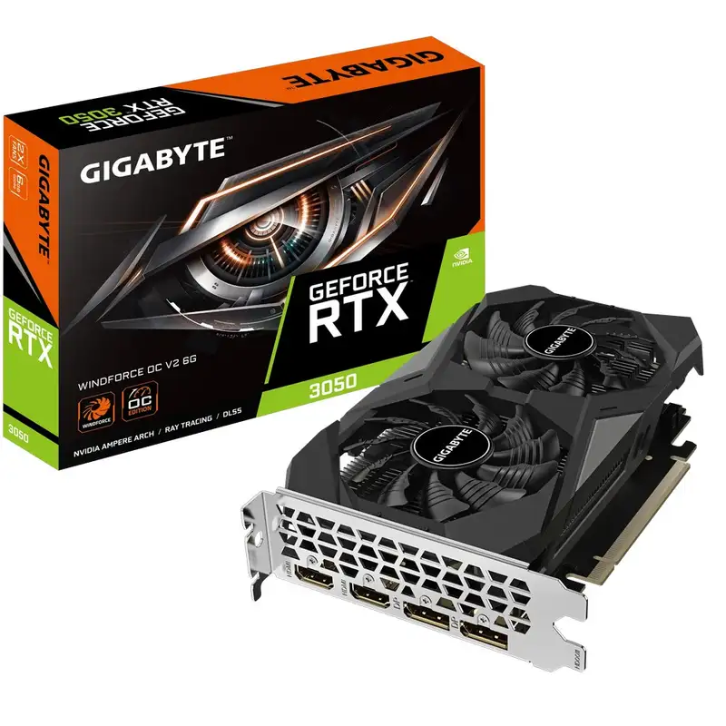 GIGABYTE nVidia GeForce RTX 3050 6GB 96bit GV-N3050WF2OCV2-6GD