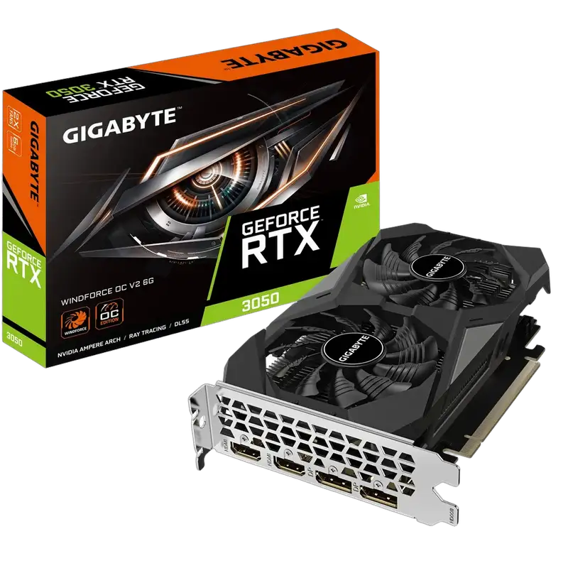 GIGABYTE nVidia GeForce RTX 3050 6GB 96bit GV-N3050WF2OCV2-6GD