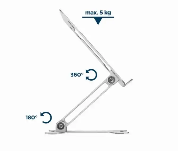 Gembird NBS-D1-03 sklopivo postolje za laptop 15,6, max.5kg aluminium