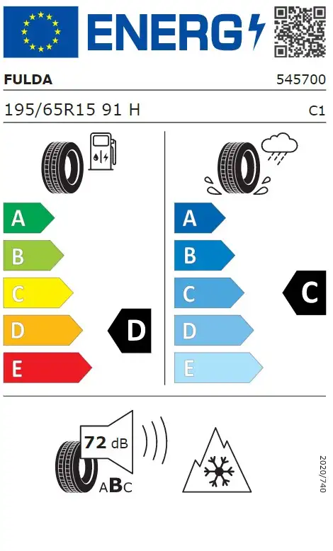 FULDA 195/65 R15 91H MULTICONTROL all season