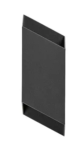 RABALUX Tilburg, LED spoljna zidna, aluminium crna, 10W, 350lm/1150lm, 3000K