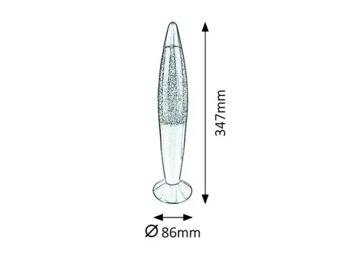 RABALUX Glitter Rainbow lava lampa