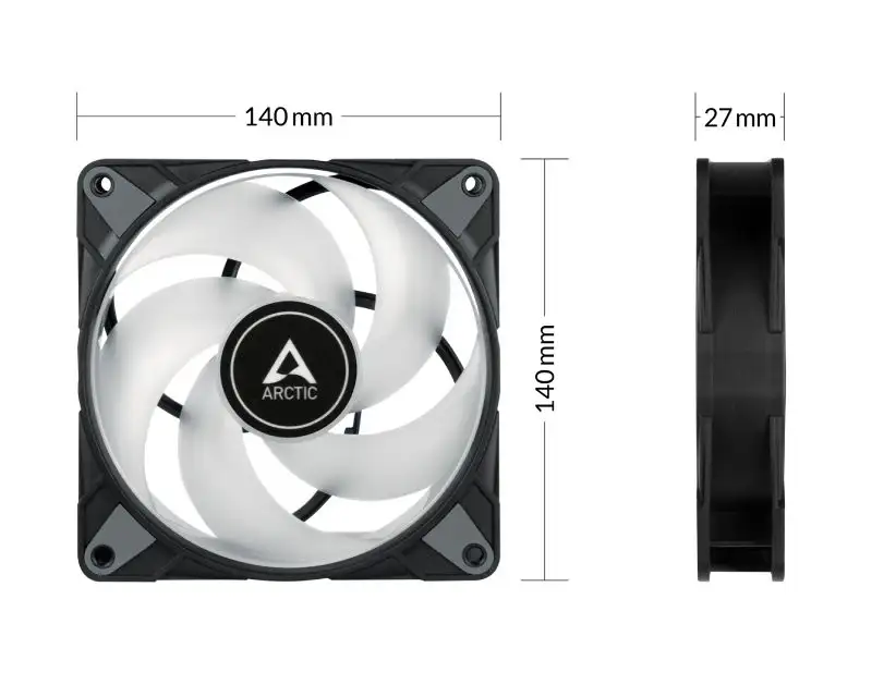ARCTIC P14 PWM PST A-RGB 140mm crni (ACFAN00239A)