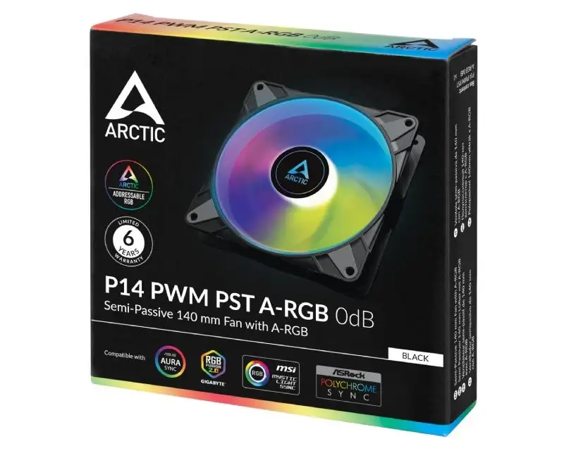 ARCTIC P14 PWM PST A-RGB 140mm crni (ACFAN00239A)