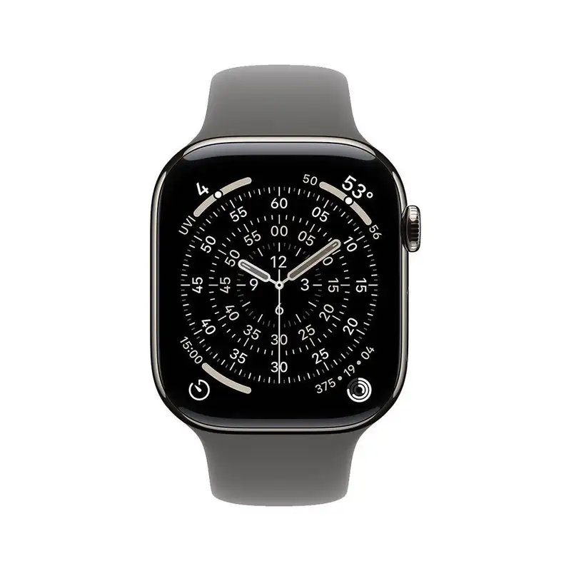 APPLE Watch S11 Cellular 42mm Natural Titanium Case with Stone Grey Sport Band - M/L mf8n4rk/a