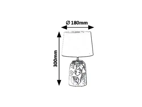 RABALUX Sonal stona E14 1X MAX 40W srebrna/bela