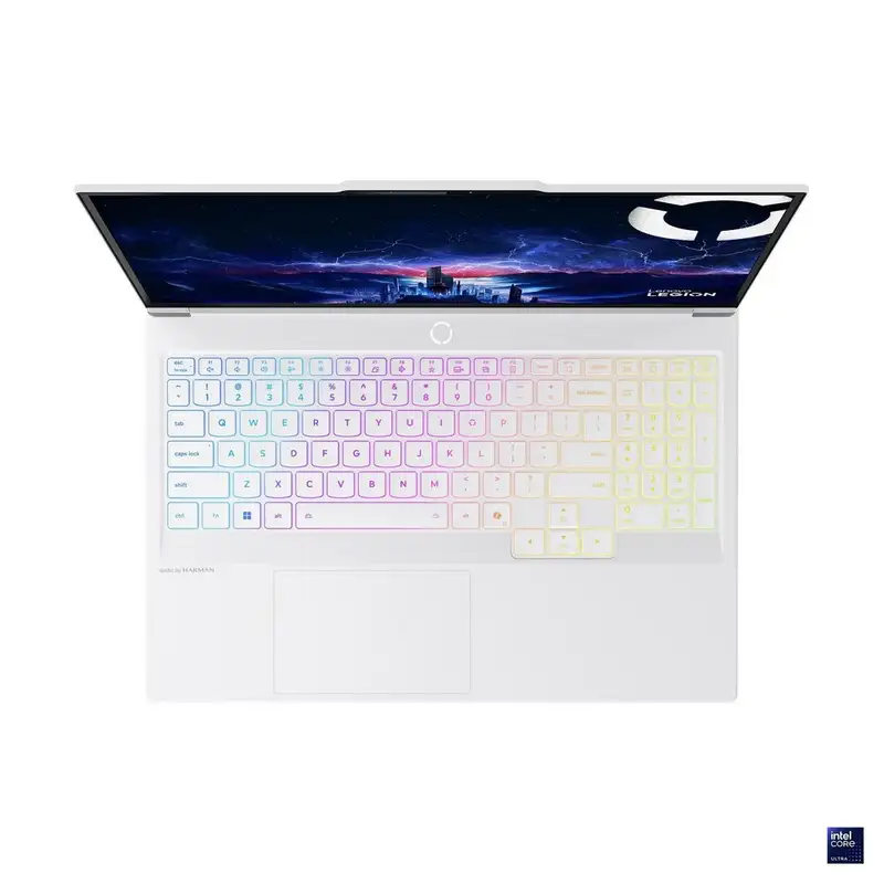 LENOVO Legion 7 16IAX10, 16" 2.5K OLED, Intel Core Ultra 9 275HX, 32GB, 1TB SSD, RTX5070-8GB, DOS, Glacier White (83KY006WYA)