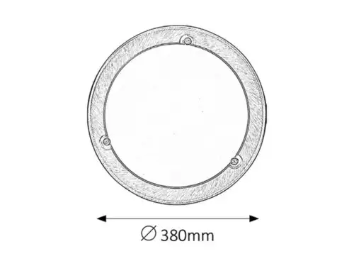 RABALUX Ufo plafonjera D38 E27 2x60W bronza