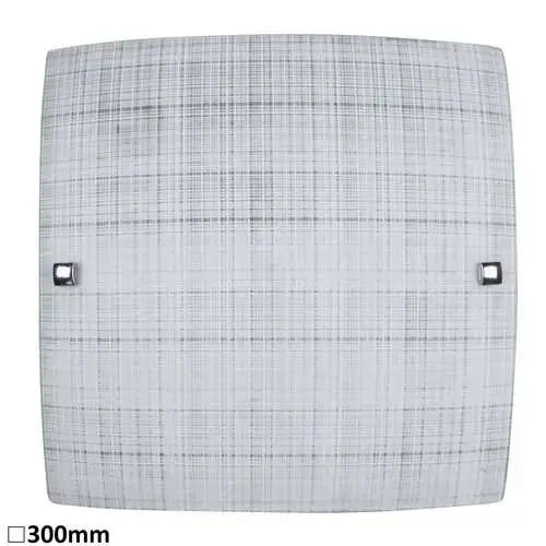 RABALUX Scottie plafonjera 300x300 E27 60W belo / hrom
