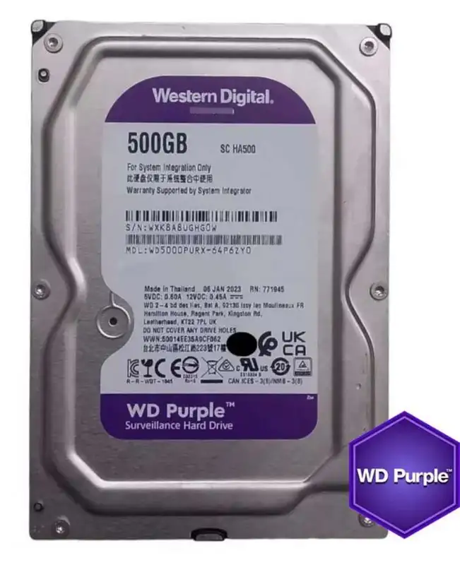 WESTERN DIGITAL 500GB WD5000PURX