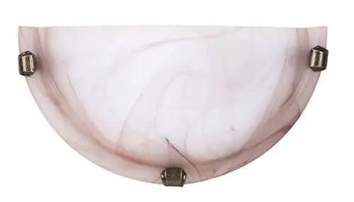 RABALUX Alabastro zidna lampa E27 60W tabaco / bronza