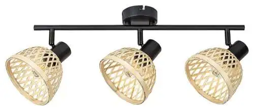 RABALUX Rattan, metalni bambus spot, E14 3x MAX 15W