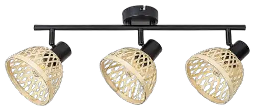 RABALUX Rattan, metalni bambus spot, E14 3x MAX 15W