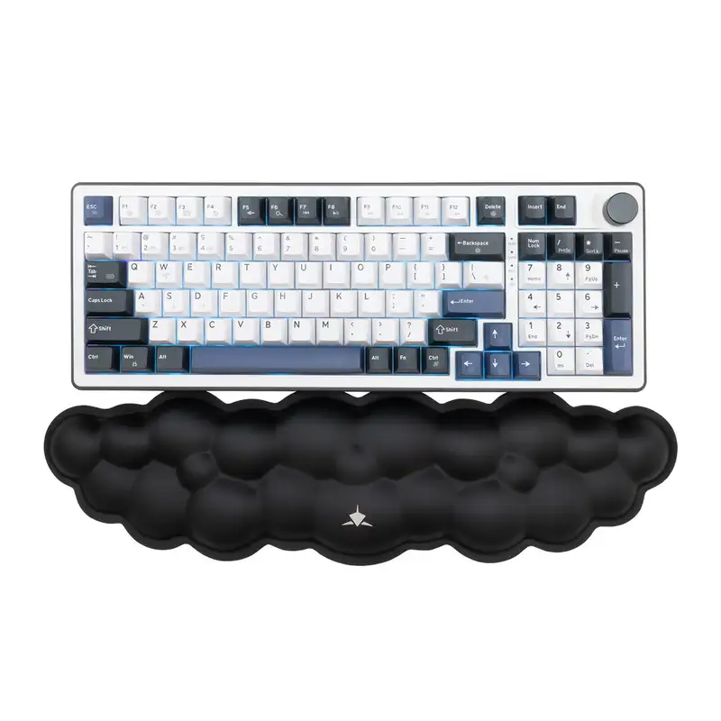 WHITE SHARK KP 011 CUMULUS Black, Keyboard Wrist Rest