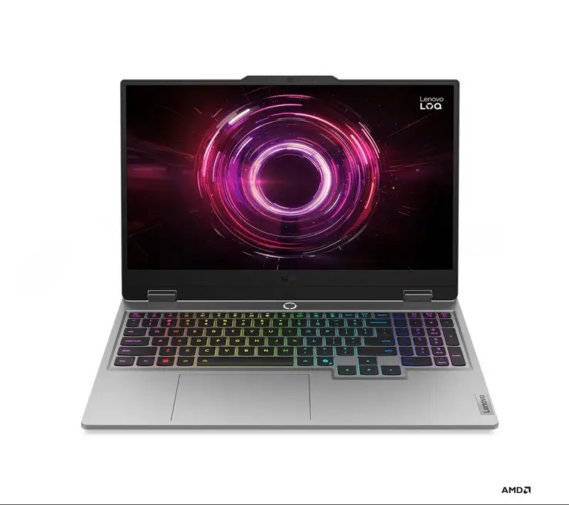 LENOVO LOQ 15AHP10, 15.6" FHD, AMD Ryzen 7, 16GB, 1TGB SSD, RTX5060 8GB AI-chip, RGB Backlite, DOS, Luna Grey (83JG00EEYA)