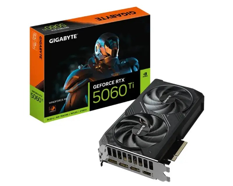GIGABYTE RTX 5060 Ti WINDFORCE 8GB 128bit GV-N506TWF2-8GD rev. 1.0